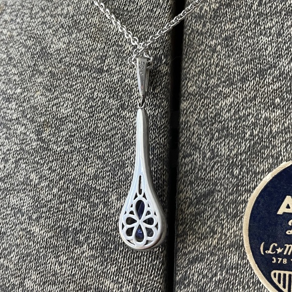 Sterling Silver Swarovski Necklace - Picture 7 of 8